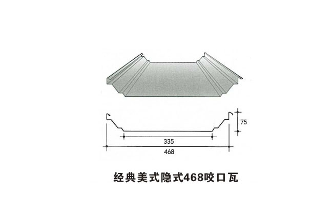 經典美式隱式咬口瓦