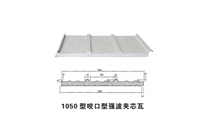 1050型咬口型強波夾芯瓦